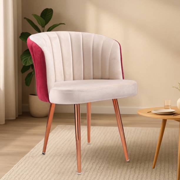 kursiwala Kursiwala Velza Velvet Chair for Dining Room, Living Room & Bedroom Use | Fabric Dining Chair