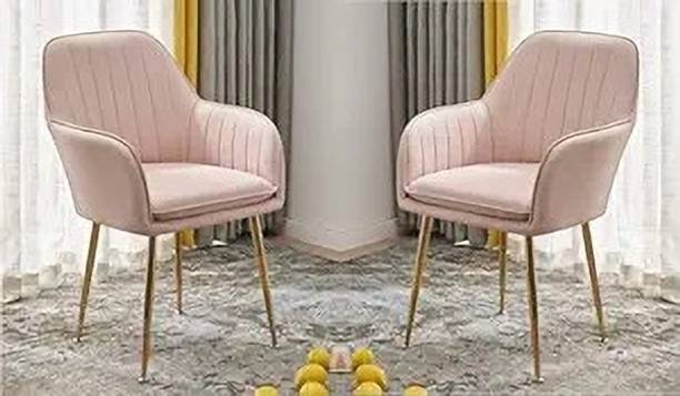 Toxigo Velvet Dining Chairs, Cushion Seat Chair for Living Room Bedroom Restaurant Fabric Dining Chair