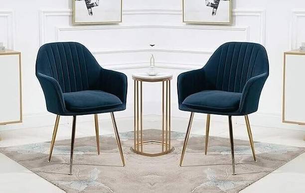 Toxigo Velvet Dining Chairs, Cushion Seat Chair for Living Room Bedroom Restaurant Fabric Dining Chair