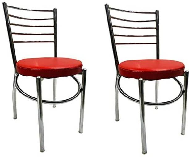 NEW GOYAL FURNITURE Steel Dining Chair for Home Hotel Restaurant Metal Dining Chair