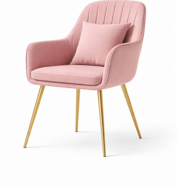 DEXON Premium Velvet Accent Chair with Cushion Fabric Outdoor Chair