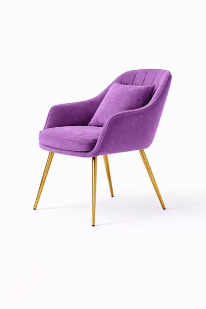 DEXON Premium Velvet Accent Chair with Cushion Fabric Outdoor Chair