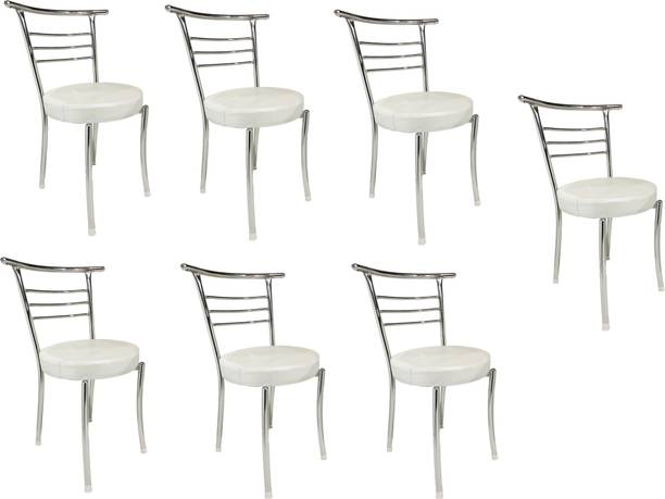GOYALSON Chrome Chair Office Visitor Student Study Chair Home Resturants Dining Chair Metal Dining Chair