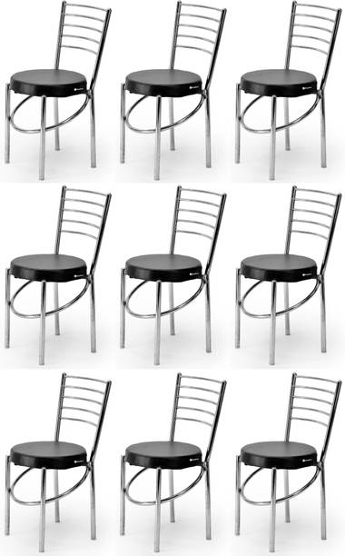 P P CHAIR Multipurpose Steel Dining/Restaurant/Cafe/Home/Office/Study Chair Leatherette Dining Chair