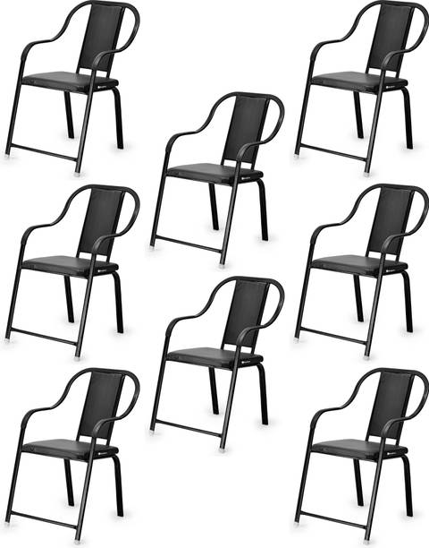 Goyal Steel & Furniture Industries Comfortable Modern Leatherette cast iron Dining Chair for Kitchen Living Room Metal Dining Chair