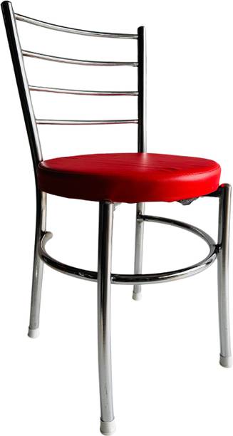 APPLE FURNITURE Stylish Durable Dining Chair with Cushion Steel Chrome Chair Metal Dining Chair