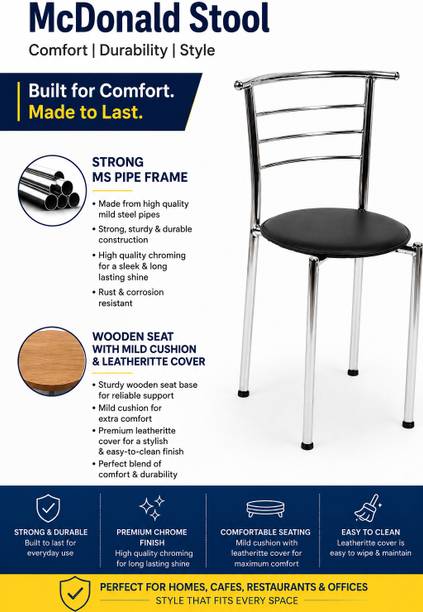 Natraj Steel Craft MC DONALD CHAIR Metal Dining Chair