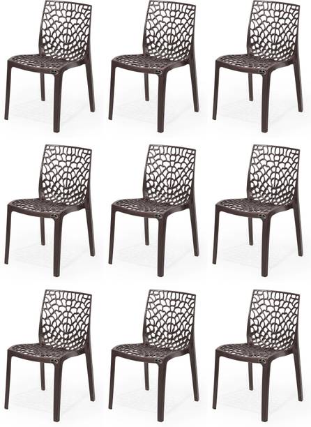Goyal Steel & Furniture Industries Premium Quality Plastic web Chair Affordable Comfort for Your Home office Plastic Dining Chair