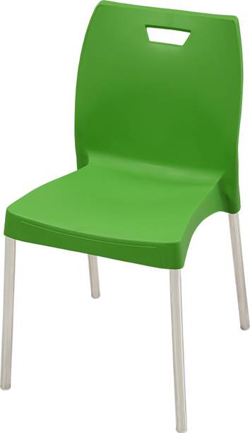 swagath furniture MINTELA Chair with Stainless Steel Legs for Cafe/Home/Office Plastic Dining Chair
