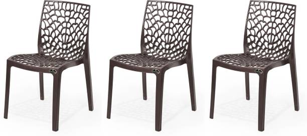 KITHANIA Designer Web Plastic Living Room Outdoor Chair Plastic Outdoor Chair