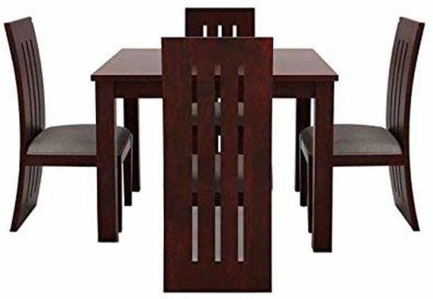 Vailge Solid Wood 4 Seater Dining Set