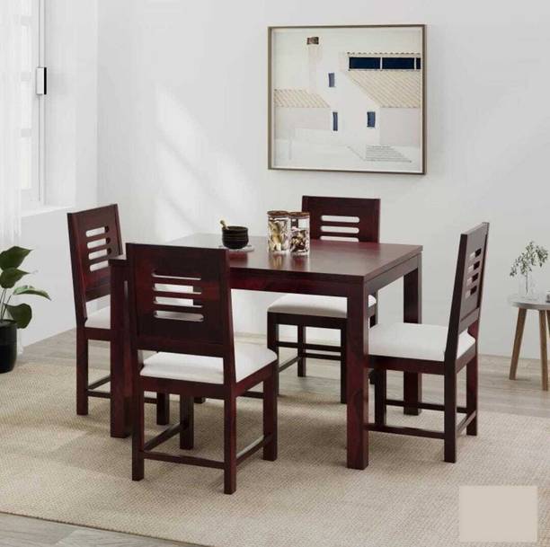 Flipkart Perfect Homes Pure Sheesham Wood Four Seater Dining Set Solid Wood 4 Seater Dining Set