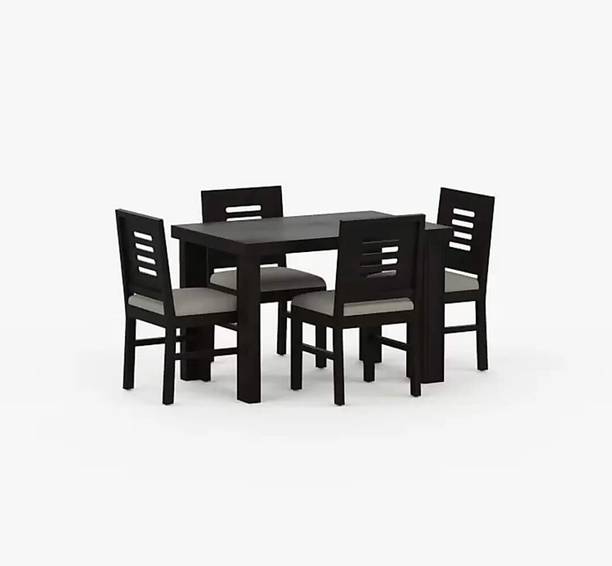 Krishna Art Sheesham Wood 4 Seater Dining Table Set with Chairs for Dining Room Home Solid Wood 4 Seater Dining Set