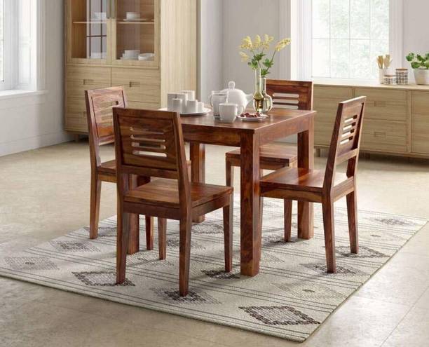 Worldwood Solid Wood 4 Seater Dining Set