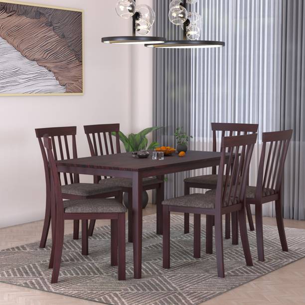 Flipkart Perfect Homes Houston Solid Wood 6 Seater Dining Set