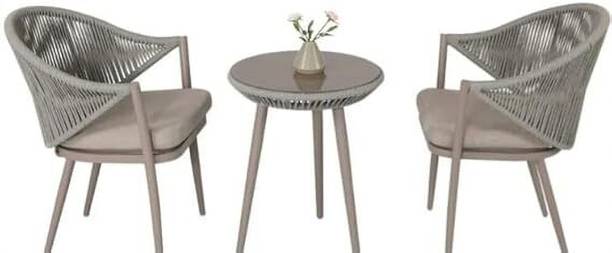 SE FURNITURE 2-Seater Space-Saving Dining Table Set Metal 2 Seater Dining Set