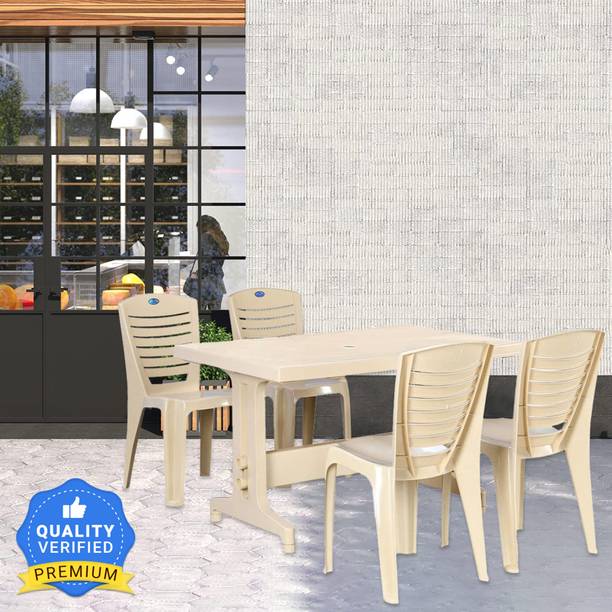 Nilkamal Ultima Plastic 4 Seater Dining Set