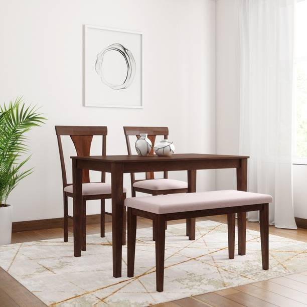 Flipkart Perfect Homes Fraser Solid Wood 4 Seater Dining Set
