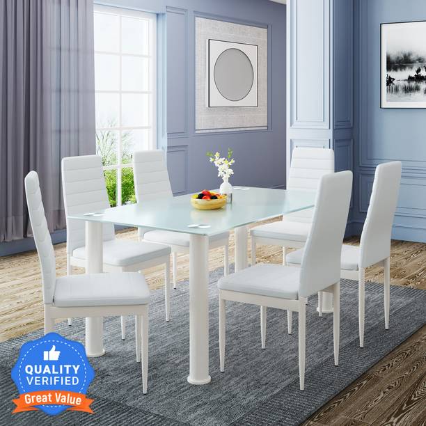 Flipkart Perfect Homes Levyn Metal 6 Seater Dining Set