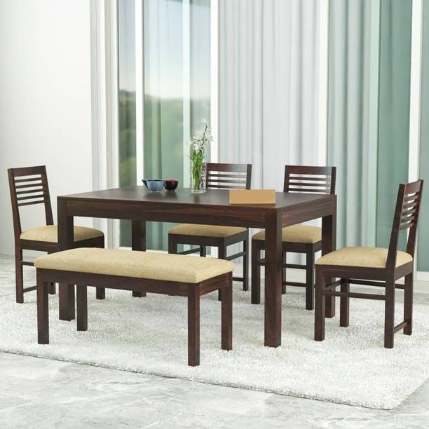 Flipkart Perfect Homes Solid Sheesham Wood Six Seater Dining Set For Dining Room/ Hotel/ Restaurant || Solid Wood 6 Seater Dining Set