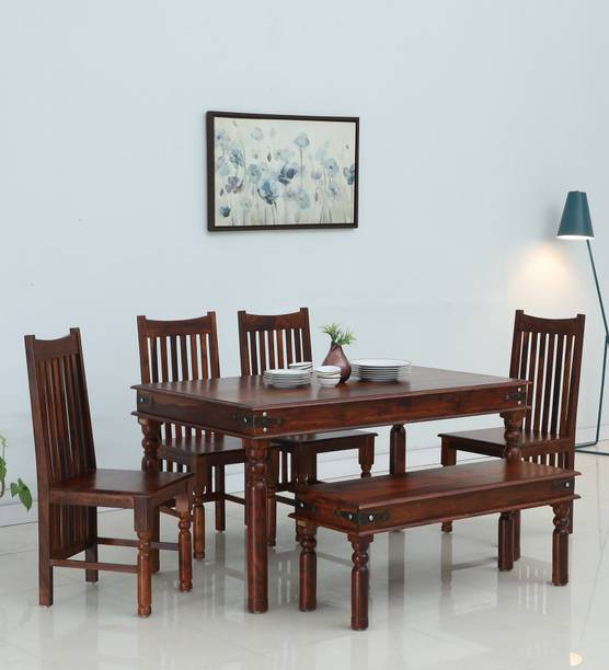 Worldwood Solid Wood 6 Seater Dining Set