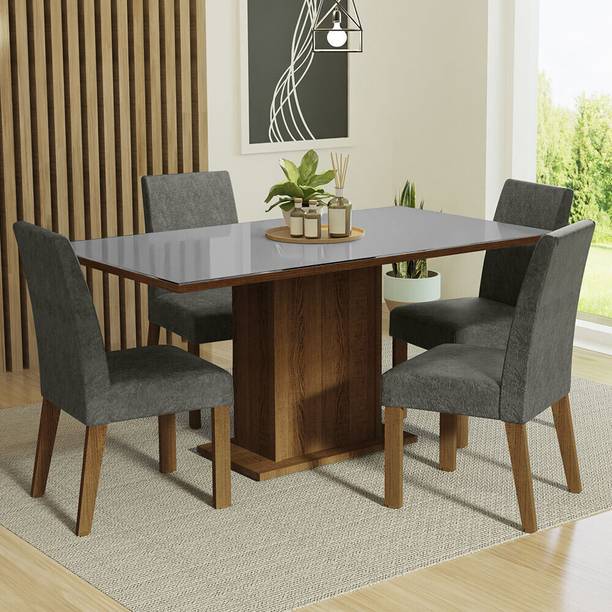 Madesa Avril Dining Room Engineered Wood 4 Seater Dining Set