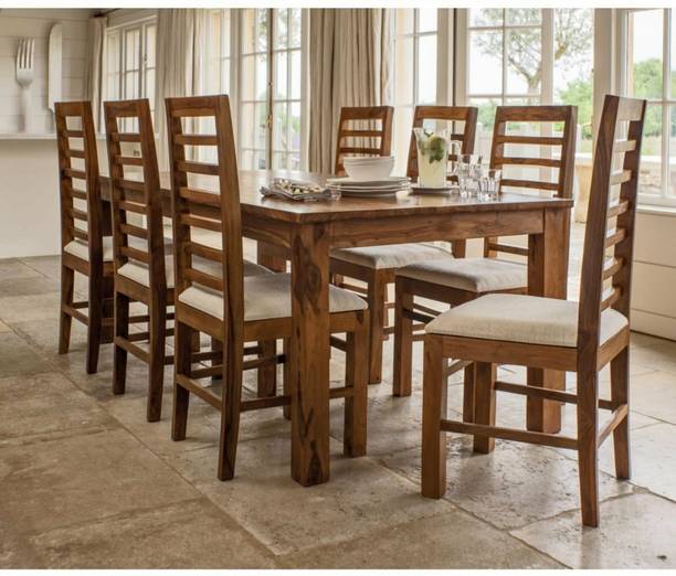 APRODZ Solid Wood 8 Seater Dining Set
