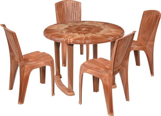 swagath furniture Plastic 4 Seater Dining Set