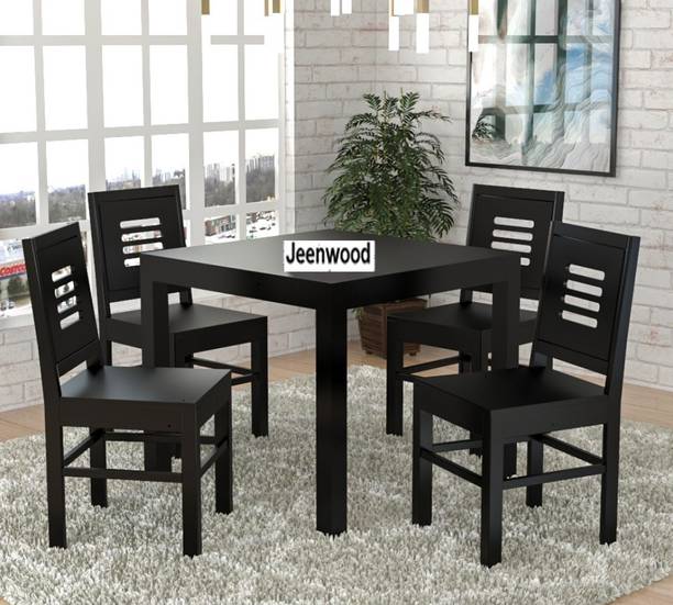 JeenWood Beautiful Dining Set In Sheesham Wood In Living Room Solid Wood 4 Seater Dining Set