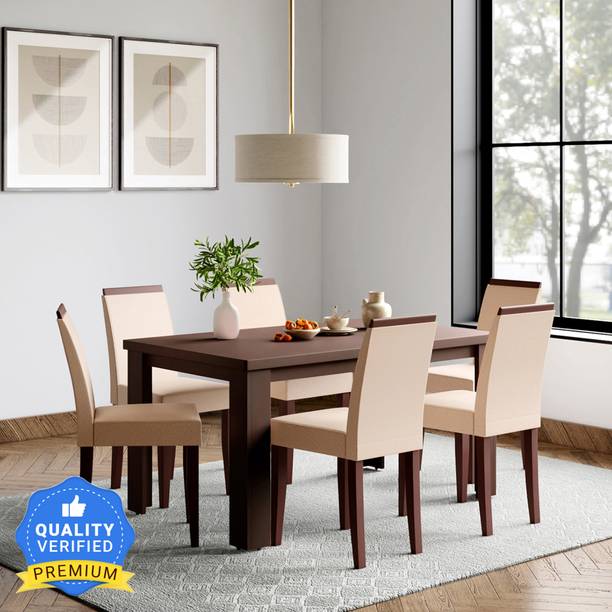 Godrej Interio Jack Solid Wood 6 Seater Dining Set