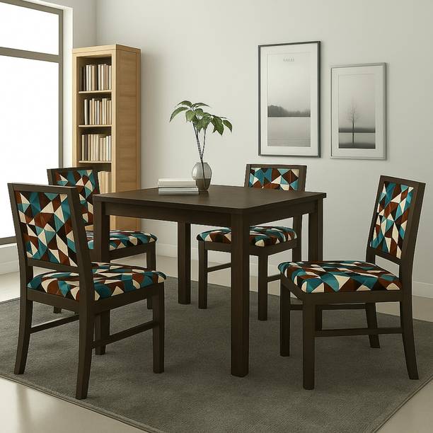 Kendalwood Furniture Premium Dining Room Furniture Wooden Dining Table with 4 Chairs Solid Wood 4 Seater Dining Set