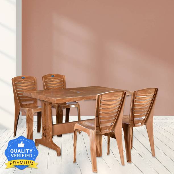 Nilkamal Ultima Plastic 4 Seater Dining Set