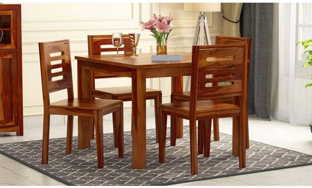 ORMEE Premium Quality Wooden Furniture 4 Seater Dining Set For Living Room Solid Wood 4 Seater Dining Set