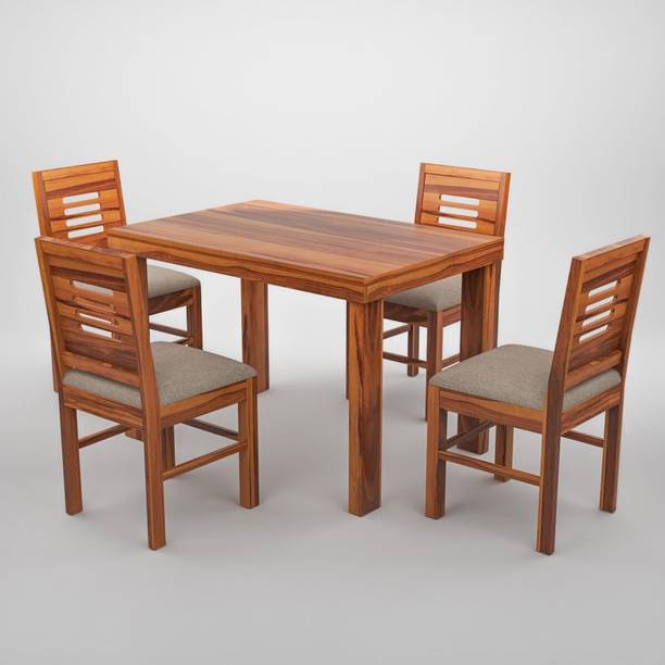 kurmi Solid Wood 4 Seater Dining Set