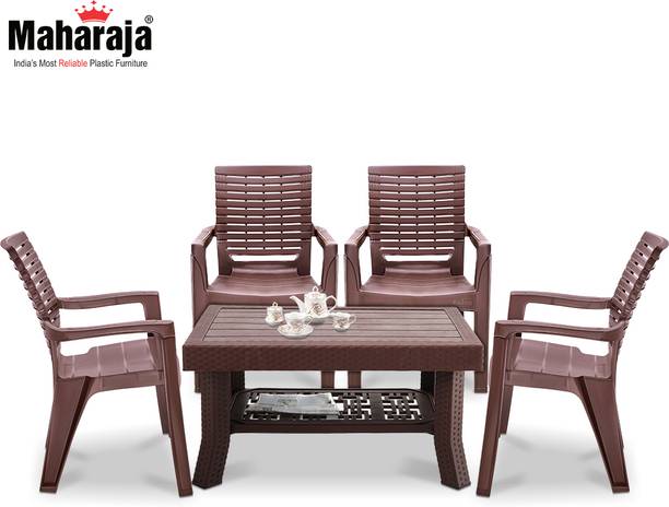 MAHARAJA Plastic 4 Seater Dining Set