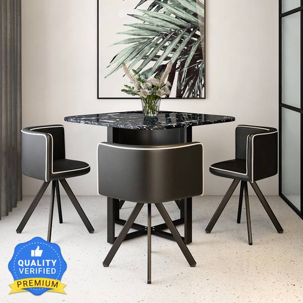 Durian Pure Jenna Metal 4 Seater Dining Set