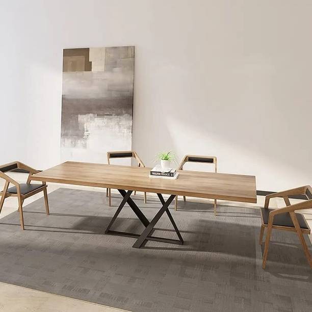 NG Decor Engineered Wood 8 Seater Dining Set