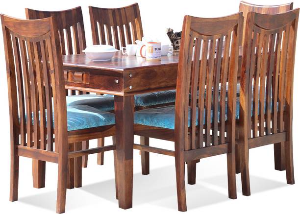 Sheesham Craft Solid Wood 6 Seater Dining Set