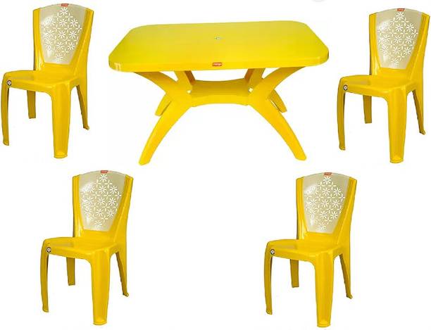 MSR MANGO Plastic 4 Seater Dining Set