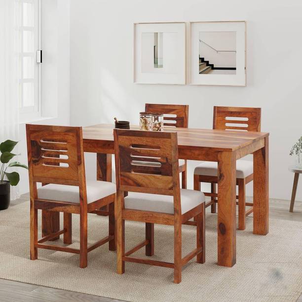 kurmi Solid Wood 4 Seater Dining Set