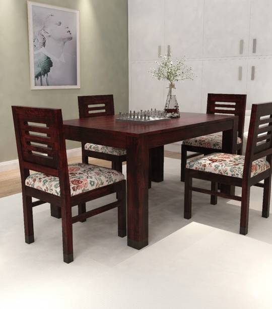 Deuba Solid Wood Sheesham Solid Wood 4 Seater Dining Set