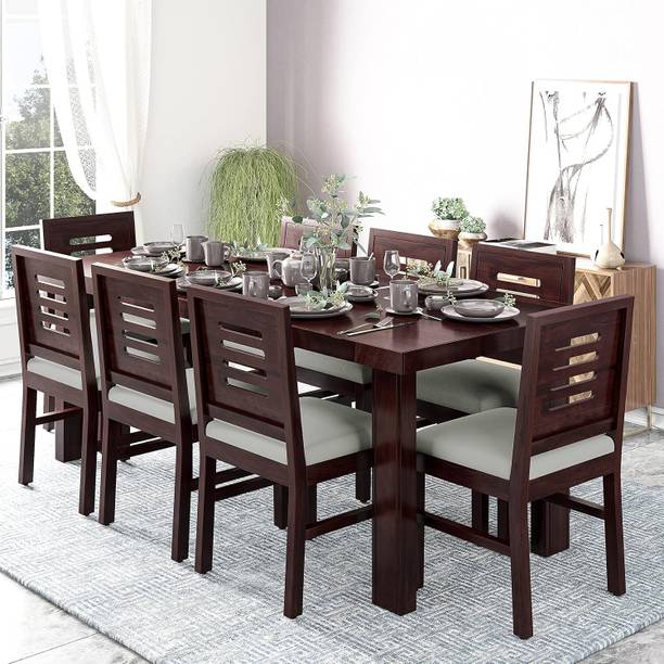 qzy Solid Wood 8 Seater Dining Table