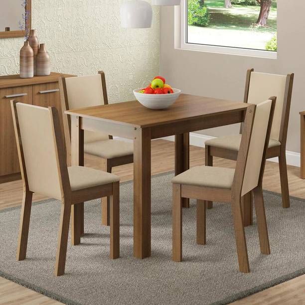 Madesa Dining Room Set Engineered Wood 4 Seater Dining Set