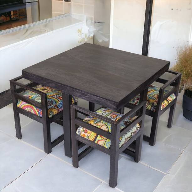 Flipkart Perfect Homes Rosewood ( Sheesham ) Solid Wood 4 Seater Dining Set