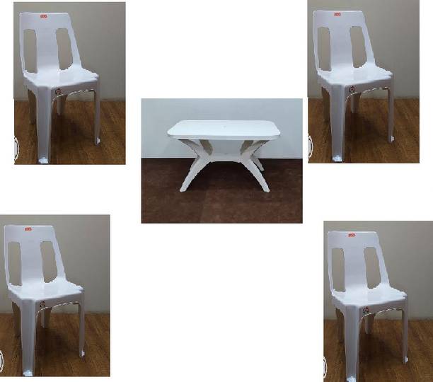 MSR MANGO Plastic 4 Seater Dining Set