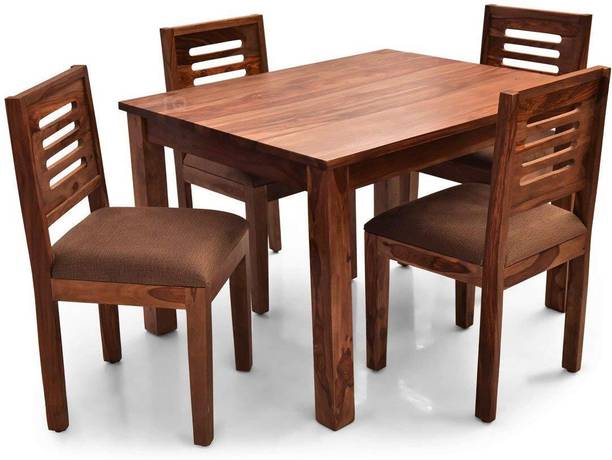 kurmi Solid Wood 4 Seater Dining Set