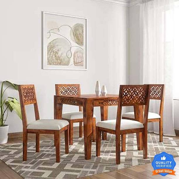 Flipkart Perfect Homes Solid Wood 4 Seater Dining Set