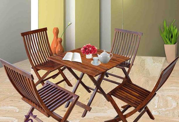 Banzara Arts Solid Wood 4 Seater Dining Set