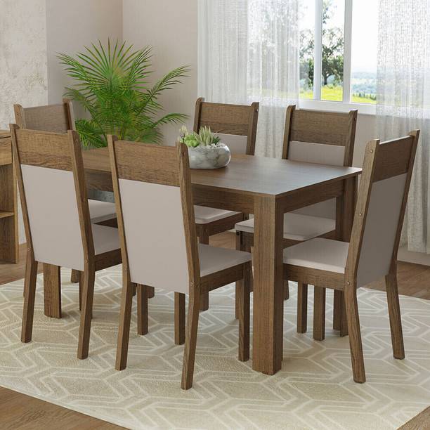 Madesa Bahamas Dining Room Engineered Wood 6 Seater Dining Set