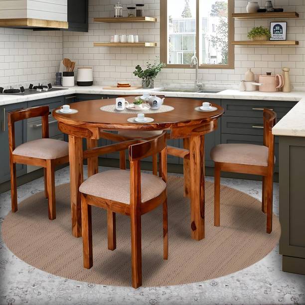 SONA ART & CRAFTS Rosewood ( Sheesham ) Solid Wood 4 Seater Dining Set